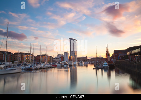 Swansea Marina, West Glamorgan, South Wales, Wales, United Kingdom, Europe Stock Photo