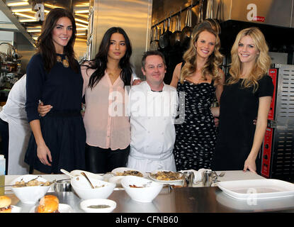 Hilary Rhoda, Anne V, Brooklyn Decker and Jessica Gomes Sports Illustrated Swimsuit Models Invade STK at Cosmopolitan  Las Vegas, Nevada - 16.02.11 Stock Photo