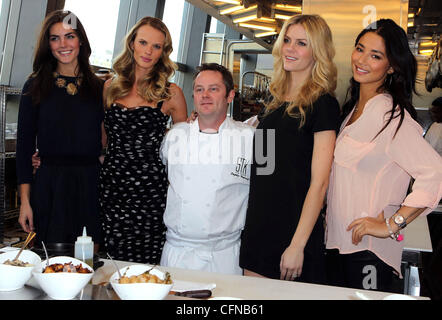 Hilary Rhoda, Anne V, Brooklyn Decker and Jessica Gomes Sports Illustrated Swimsuit Models Invade STK at Cosmopolitan  Las Vegas, Nevada - 16.02.11 Stock Photo