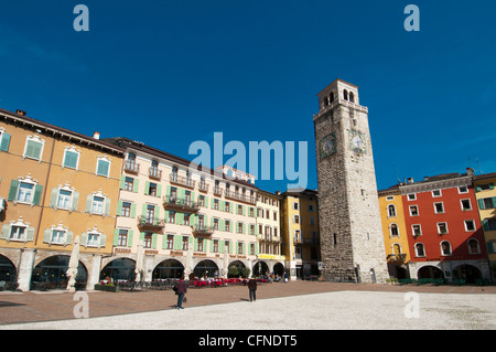 Apponale Tower, Piazza 3 Novembre, Riva del Garda, Lago di Garda, Trentino-Alto Adige, Italy, Europe Stock Photo