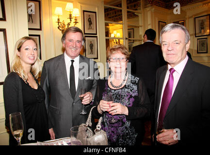 Terry Wogan and Tony Blackburn,  Oldie of the Year Awards 2011 held at Simpsons in the Strand London - Inside.  London, England - 10.02.11, Stock Photo