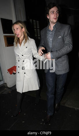 Sam Taylor-Johnson and Aaron Taylor-Johnson attend the Charles Finch ...