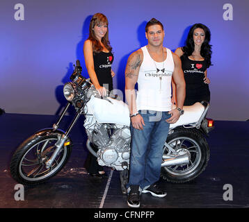 Ronnie Magro and Chippendale Chicks Ronnie Magro from MTV's 'Jersey Shore' guest hosts Chippendales at The Rio All Suite Hotel and Casino  Las Vegas, Nevada - 12.02.11 Stock Photo