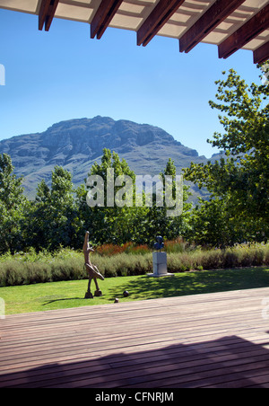 Tokara Delicatessen Terrace in Stellenbosch - Cape Town Stock Photo