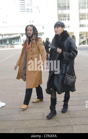 Irina Pantaeva,  Mercedes-Benz IMG New York Fashion Week Fall 2011 - Outside Arrivals New York City, USA - 13.02.11 Stock Photo