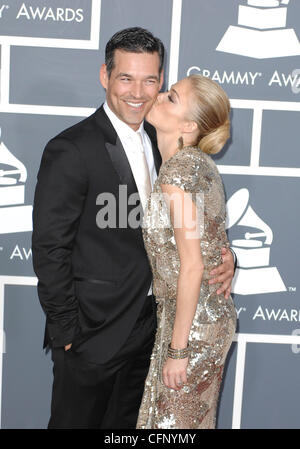 Eddie Cibrian, LeAnne Rimes  The 53rd Annual GRAMMY Awards at the Staples Center - Red Carpet Arrivals Los Angeles, California - 13.02.11 Stock Photo