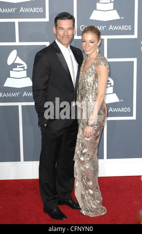 Eddie Cibrian, LeAnne Rimes  The 53rd Annual GRAMMY Awards at the Staples Center - Red Carpet Arrivals Los Angeles, California - 13.02.11 Stock Photo