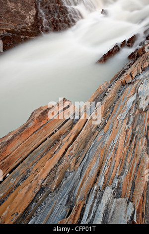 Cascade on the Kicking Horse River, British Columbia, Canada, North America Stock Photo