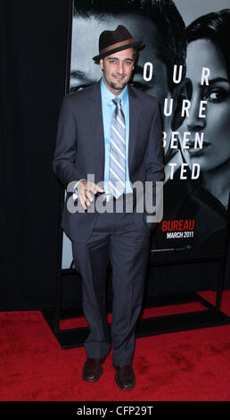 Donnie Keshawarz 'The Adjustment Bureau' - New York Premiere held at the Ziegfeld Theatre New York City, USA - 14.02.11 Stock Photo