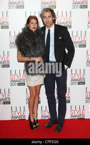 George Lamb and Karima Adebibe ELLE Style Awards 2011 held at the Grand Connaught Rooms - Arrivals London, England - 14.02.11 Stock Photo