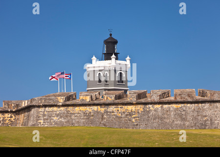 OLD SAN JUAN, PUERTO RICO - Castillo San Felipe del Morro, historic fortress. Stock Photo