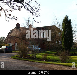 General views of Kate Middleton's family residence near the Berkshire village of Bucklebury.   Berkshire, England - 03.02.11 Stock Photo