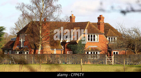 General views of Kate Middleton's family residence near the Berkshire village of Bucklebury.   Berkshire, England - 03.02.11 Stock Photo