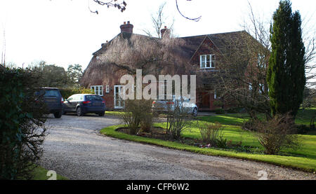 General views of Kate Middleton's family residence near the Berkshire village of Bucklebury.   Berkshire, England - 03.02.11 Stock Photo