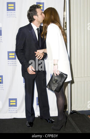 Mark Ruffalo and Julianne Moore 2011 Greater New York Human Rights Campaign Gala - Arrivals New York City, USA - 05.02.11 Stock Photo