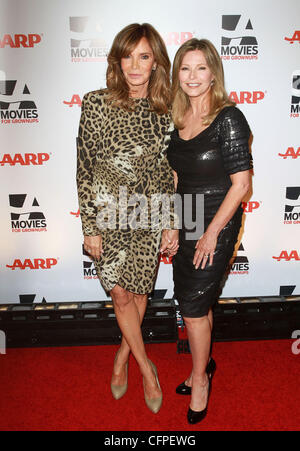 Jaclyn Smith and Cheryl Ladd AARP The Magazine's 10th Annual Movies for Grownups Awards held at the Beverly Wilshire Hotel - Arrivals Los Angeles, California - 07.02.11 Stock Photo