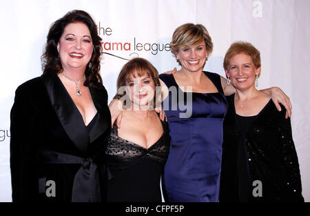 Ann Hampton Callaway, Patti LuPone, Cady Huffman and Liz Callaway The Drama League's tribute to Patti LuPone held at the Pierre Hotel - Arrivals New York City, USA - 07.02.11 Stock Photo