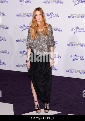 Whitney Port Los Angeles Premiere of 'Justin Bieber: Never Say Never' held at Nokia Theatre L.A. Live Los Angeles, California - 08.02.11 Stock Photo