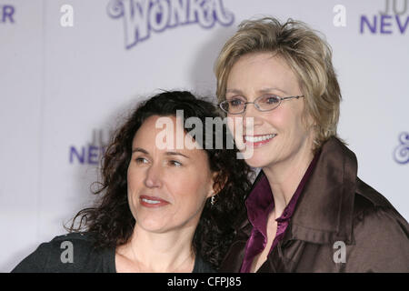 Jane Lynch and Dr. Lara Embry Los Angeles Premiere of 'Justin Bieber: Never Say Never' held at Nokia Theatre L.A. Live Los Angeles, California - 08.02.11 Stock Photo