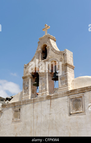 Preveli. Crete. Greece. View of the façade of the 19th century church at Moni Preveli or the Monastery of Preveli which is Stock Photo