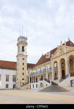 yard of old university in Coimbra, Portugal Stock Photo