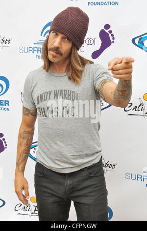 Anthony Kiedis Surfrider Foundation's 5th Annual Celebrity Expression Session at First Point, Surfrider Beach in Malibu Los Angeles, California - 11.09.10 Stock Photo