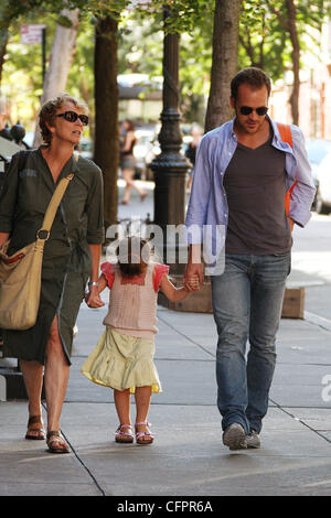 Peter Sarsgaard takes a stroll in the West Village with his daughter ...