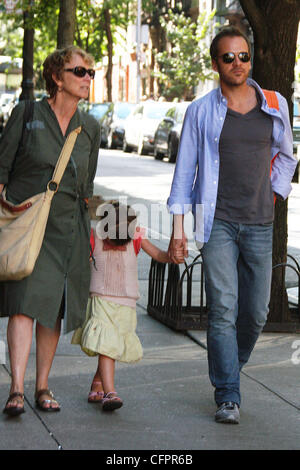 Peter Sarsgaard takes a stroll in the West Village with his daughter ...