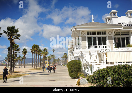 USA Southern California Los Angeles Santa Monica ocean walk pacific Stock Photo