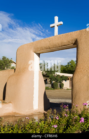 St. Francis de Asis Church in Ranchos de Taos, Taos, New Mexico, United States of America, North America Stock Photo