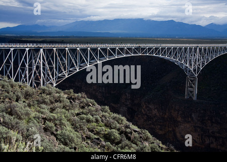 Bridge over the Rio Grande Gorge, Taos, New Mexico, United States of America, North America Stock Photo