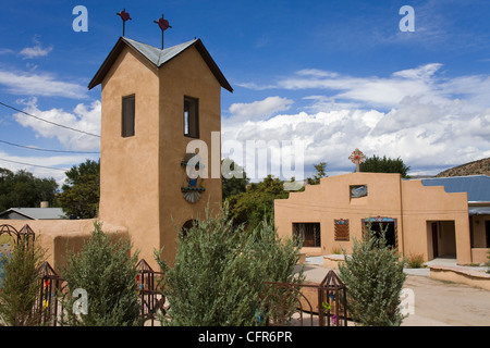 Santo Nino de Atocha Church dating from 1857 in Chimayo, New Mexico, United States of America, North America Stock Photo