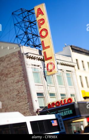 The world famous Apollo Theatre in Harlem, New York City, New York, United States of America, North America Stock Photo