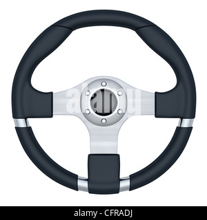 Steering wheel car (done in 3d, isolated Stock Photo - Alamy