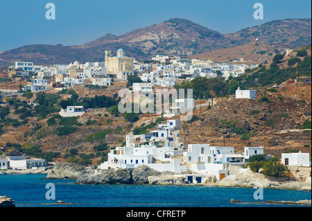 Stavros, Donoussa, Lesser Cyclades, Cyclades Islands, Greek Islands, Aegean Sea, Greece, Europe Stock Photo