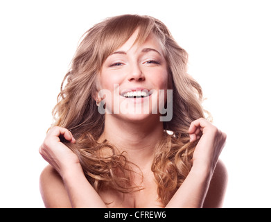 emotional woman Stock Photo