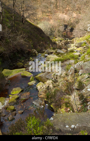 Middle Black Clough in the Peak District National Park Stock Photo