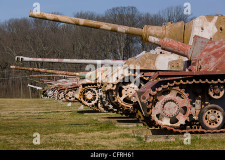 Field of rusting tanks remain at the former US Army Ordnance Museum ...