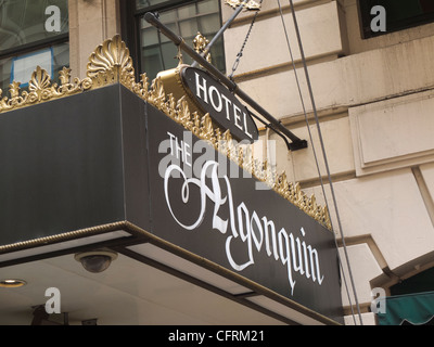 the Algonquin hotel in New York City Stock Photo