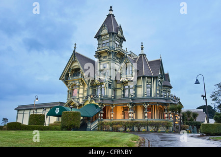 The Carson Mansion is one of the most notable examples of Victorian architecture in the United States. Stock Photo