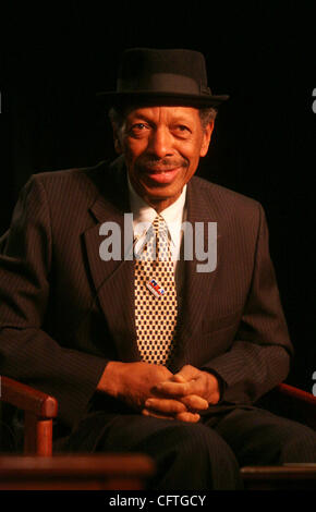 Jan 12, 2007; New York, NY, USA; Jazz saxophonist ORNETTE COLEMAN at the panel for the 34th Annual IAJE (International Association For Jazz Education) held at Sheraton Hotel. Mandatory Credit: Photo by Nancy Kaszerman/ZUMA Press. (©) Copyright 2007 by Nancy Kaszerman Stock Photo