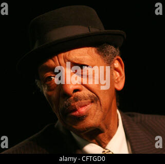 Jan 12, 2007; New York, NY, USA; Jazz saxophonist ORNETTE COLEMAN at the panel for the 34th Annual IAJE (International Association For Jazz Education) held at Sheraton Hotel. Mandatory Credit: Photo by Nancy Kaszerman/ZUMA Press. (©) Copyright 2007 by Nancy Kaszerman Stock Photo