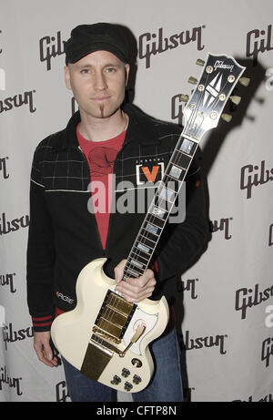 January 19, 2007; Anaheim, CA, USA; Musician MATT SCANNELL in the Gibson Guitar Corporation's booth at The NAMM Show '07. Mandatory Credit: Photo by Vaughn Youtz/ZUMA Press. (©) Copyright 2007 by Vaughn Youtz. Stock Photo