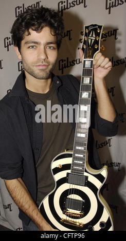 January 19, 2007; Anaheim, CA, USA; Actor ADRIAN GRENIER in the Gibson Guitar Corporation's booth at The NAMM Show '07. Mandatory Credit: Photo by Vaughn Youtz/ZUMA Press. (©) Copyright 2007 by Vaughn Youtz. Stock Photo