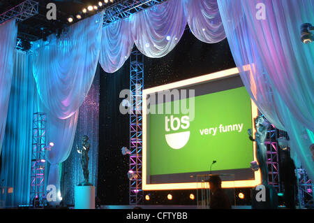 Jan 28, 2007 - Los Angeles, CA, USA - Preparations for the 13th Annual Screen Actors Guild Awards held at the Shrine Auditorium in Los Angeles. Stock Photo