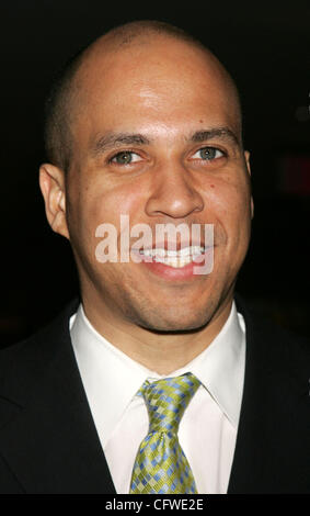 Feb 22, 2007; New York, NY, USA; Mayor of Newark, New Jersey, CORY BOOKER at the 27th Annual Benefit Gala for One Hundred Black Men, Inc. at the New York Hilton Hotel. Mandatory Credit: Photo by Nancy Kaszerman/ZUMA Press. (©) Copyright 2007 by Nancy Kaszerman Stock Photo