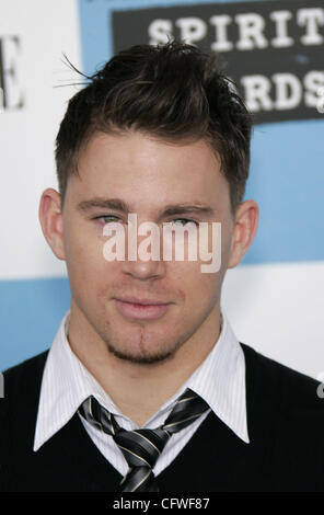 Feb 24, 2007 - Santa Monica, CA, USA - CHANNING TATUM during arrivals at the 2007 Film Independent's Spirit Awards held on Santa Monica Pier (Credit Image: © Lisa O'Connor/ZUMA Press) Stock Photo