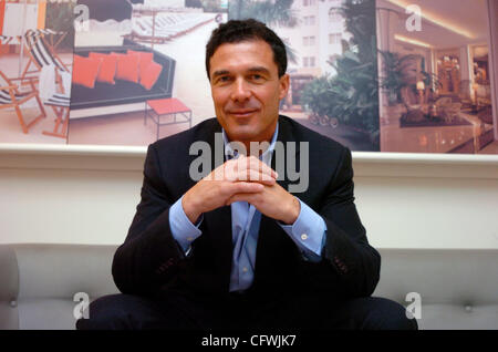 Developer Andre Balazs, photographed in his offices on Laffayette Street. Stock Photo