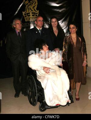 Feb. 28, 2007 - Hollywood, California, U.S. - K51961EG.ELIZABETH TAYLOR'S 75TH DIAMOND BIRTHDAY PARTY AT THE RITZ CARLTON HOTEL, LAS VEGAS, NV 02-27-2007.  -   2007.ELIZABETH TAYLOR WITH FAMILY.MICHAEL WILDING JR. CHRISTOPHER WILDING, MARIA BURTON AND LIZA TODD BURTON(Credit Image: Â© Ed Geller/Glob Stock Photo