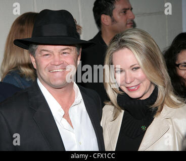 Mar 18, 2007 - Los Angeles, CA, USA - MICKEY DOLENZ and wife DONNA QUINTER at the Los Angeles premiere of the film 'The Hoax' held at the Mann Festival Westwood Village. (Credit Image: © Camilla Zenz/ZUMA Press) Stock Photo